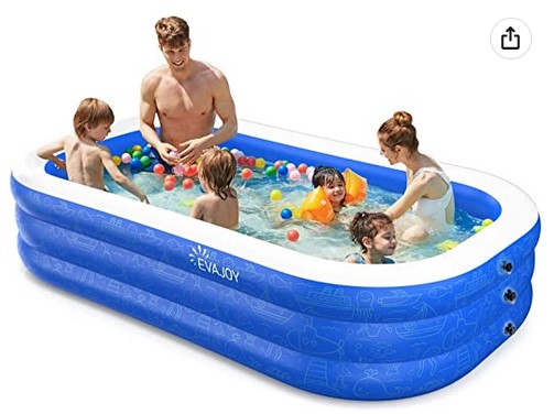 Inflatable 118” x 72” x 20” Above Ground Pool under $70!
