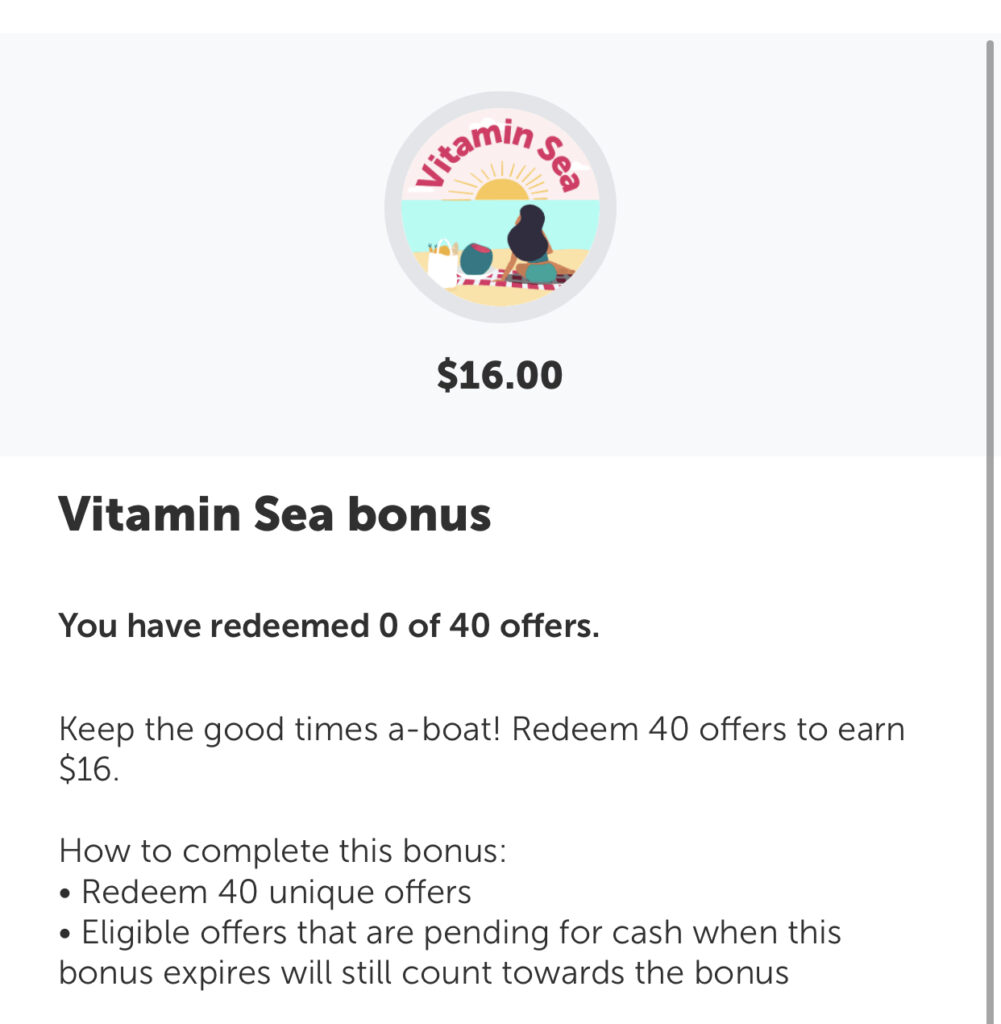 Ibotta: $16 Vitamin Sea Bonus thru 7/31
