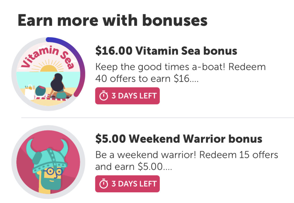 Ibotta: $5 Weekend Bonus & $16 Vitamin Sea Bonus!