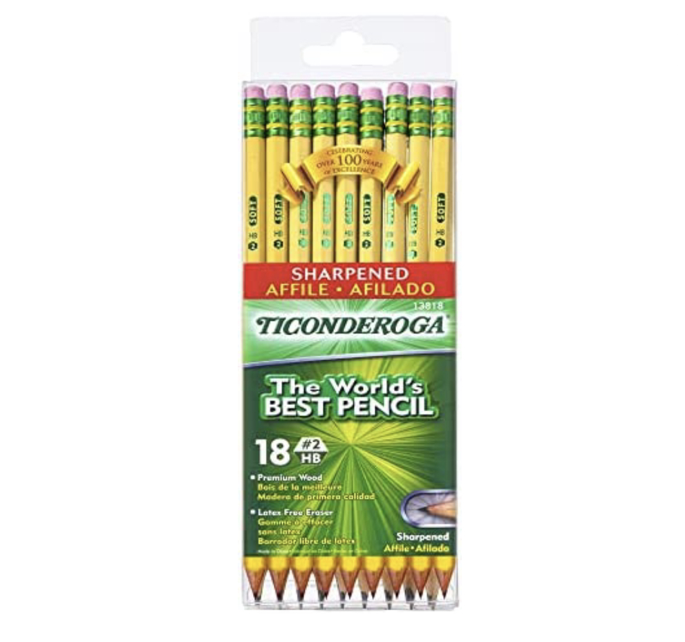 Ticonderoga 18pk Pre-Sharpened Pencils under $4.50!