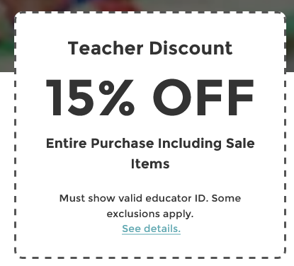 Michael's Teacher Discount! Get 15% off + 20% off Coupon!