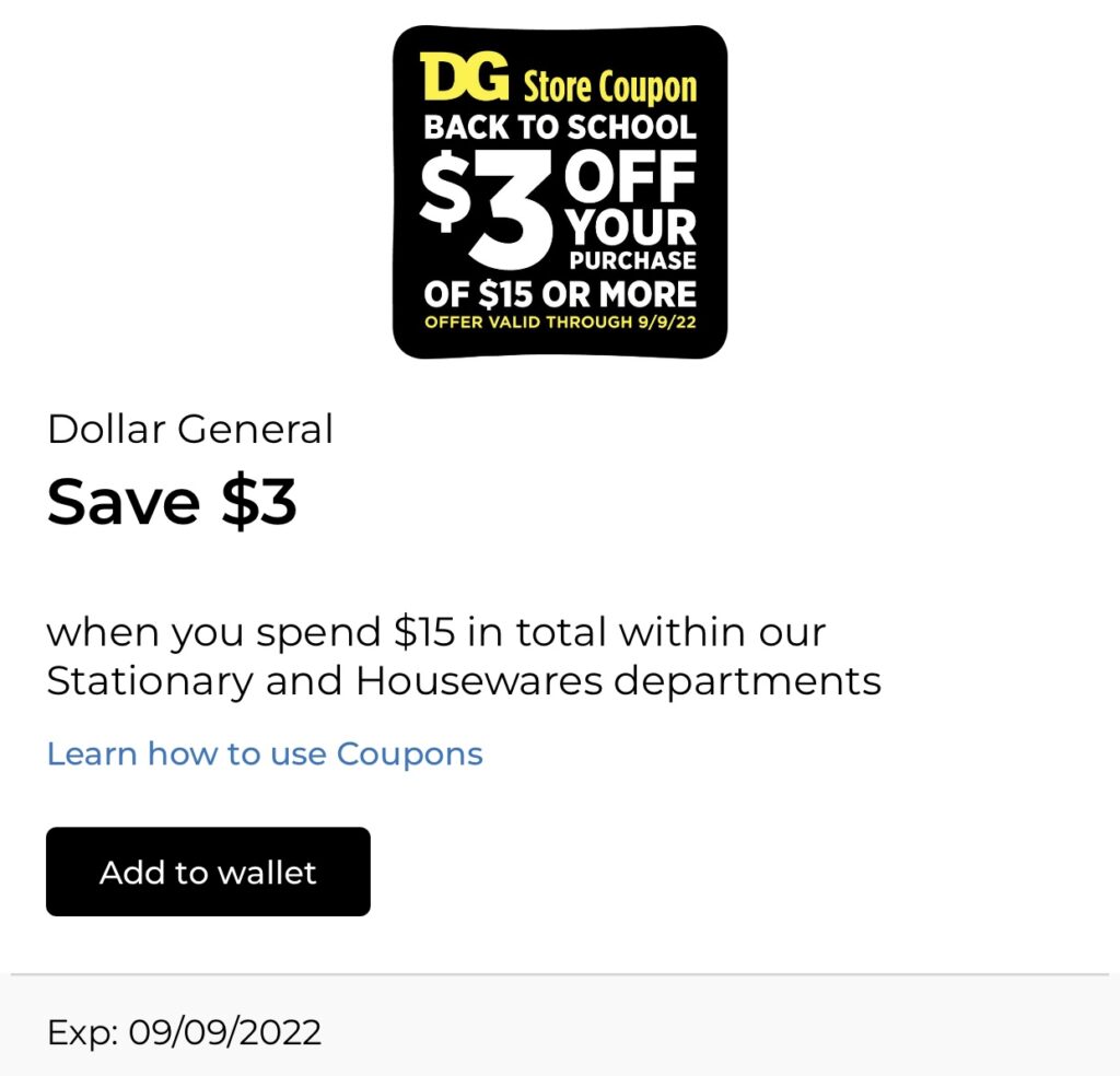 3/15 Household Items & School Supplies at Dollar General