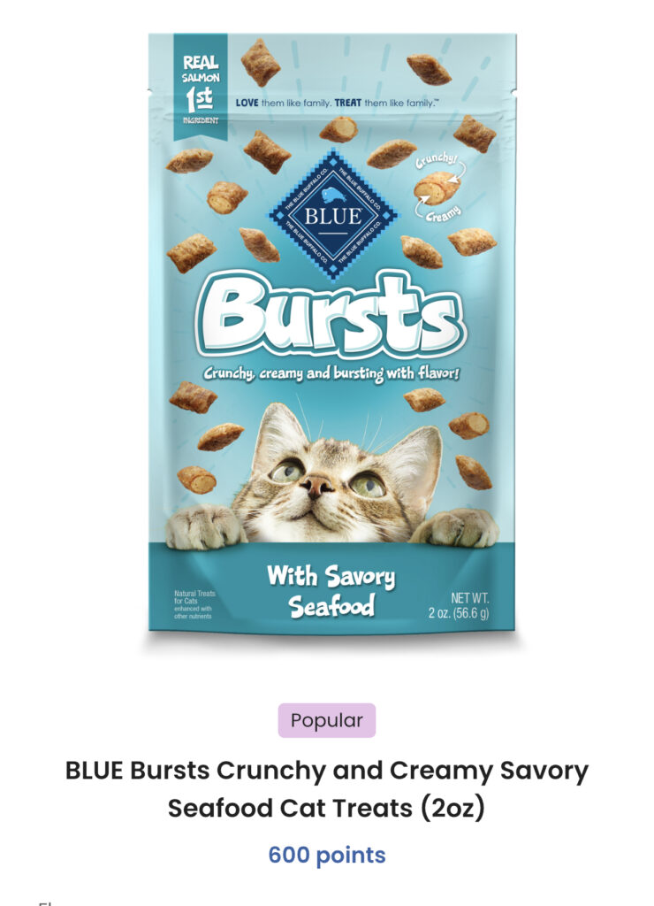 FREE Cat or Dog treats from BLUE when you download their app!