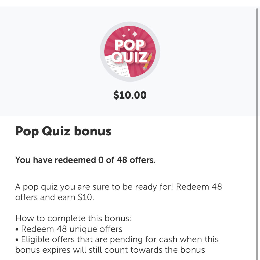 Ibotta: $5 Weekend Bonus & New Pop Quiz Bonus!