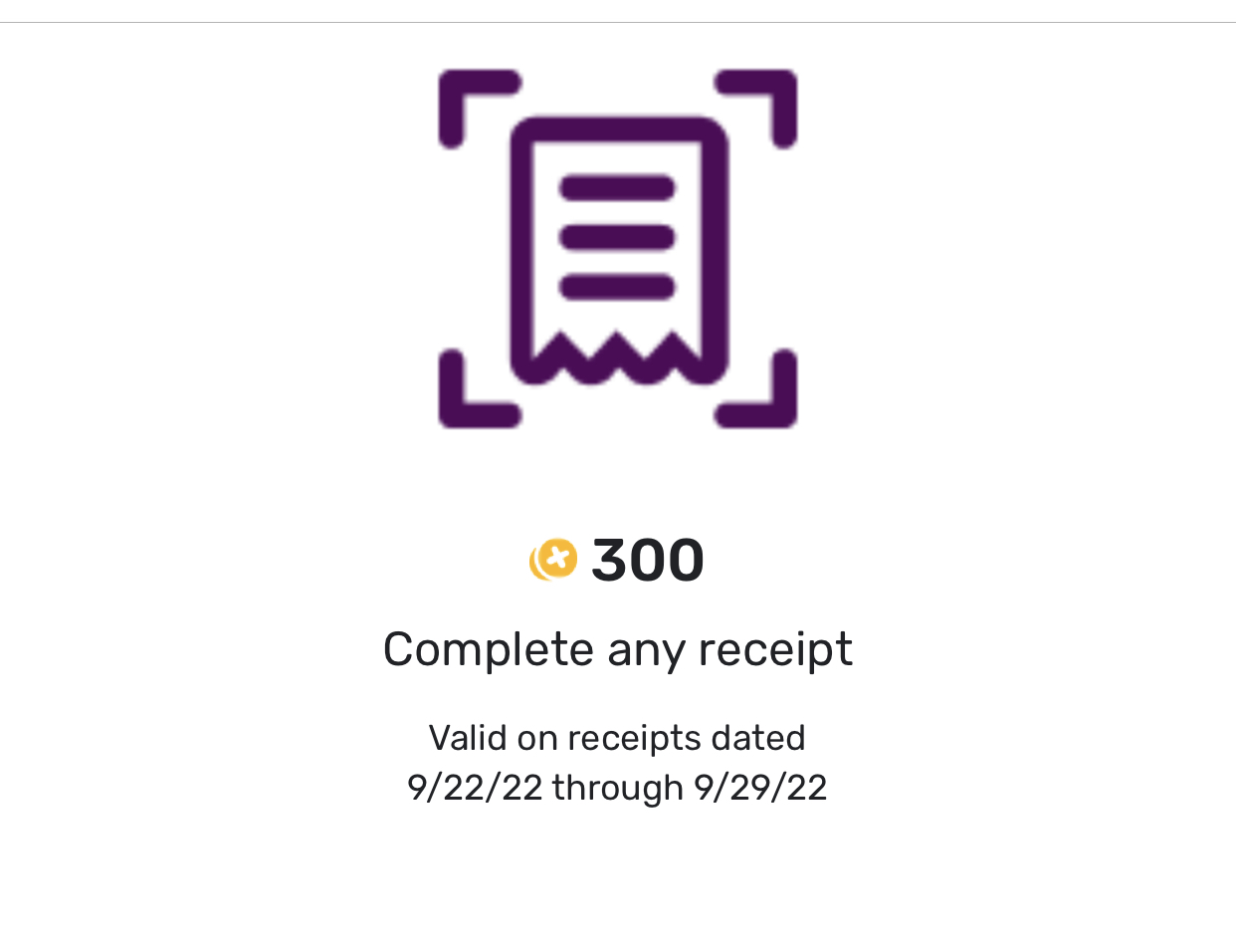 Fetch Rewards 300 Bonus Points for scanning any receipt