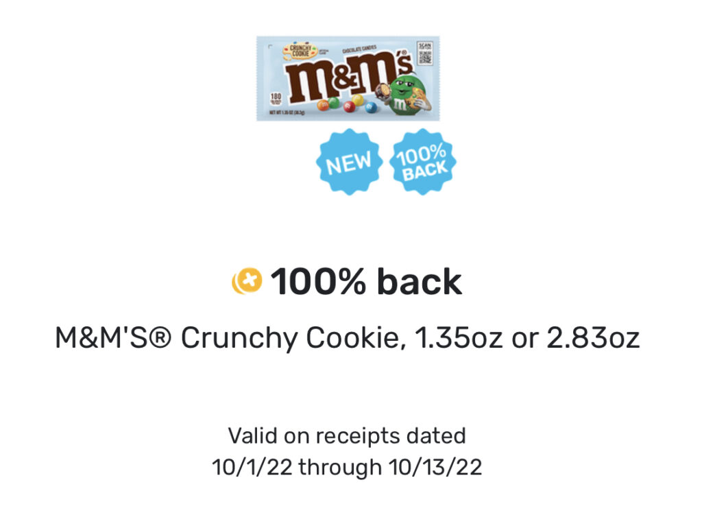Fetch Rewards: FREE M&M’s & 300 Bonus Points