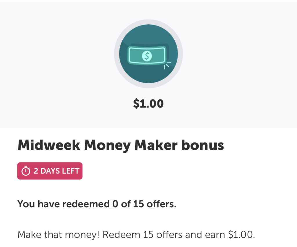 Ibotta: Mid-Week Bonus thru 10/19