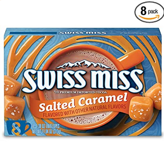 Swiss Miss Salted Caramel Flavored Hot Cocoa Mix, 8ct under two bucks!
