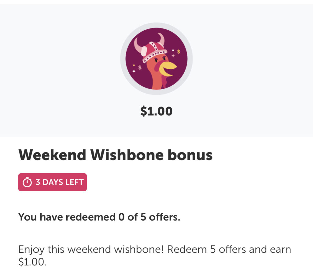 Ibotta: $1 Weekend Bonus Cash Back