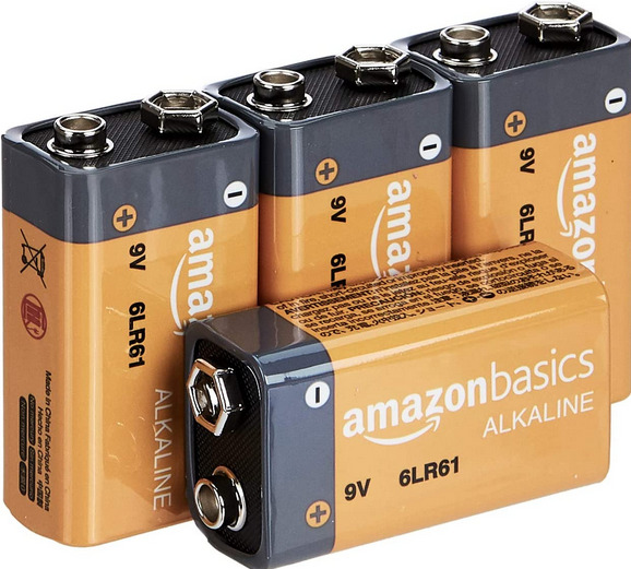 Amazon Basics 9V Battery 4 pack – under $4.50!