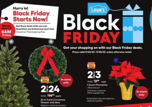 Poinsettias Lowe s Home Depot 2022 Black Friday Prices