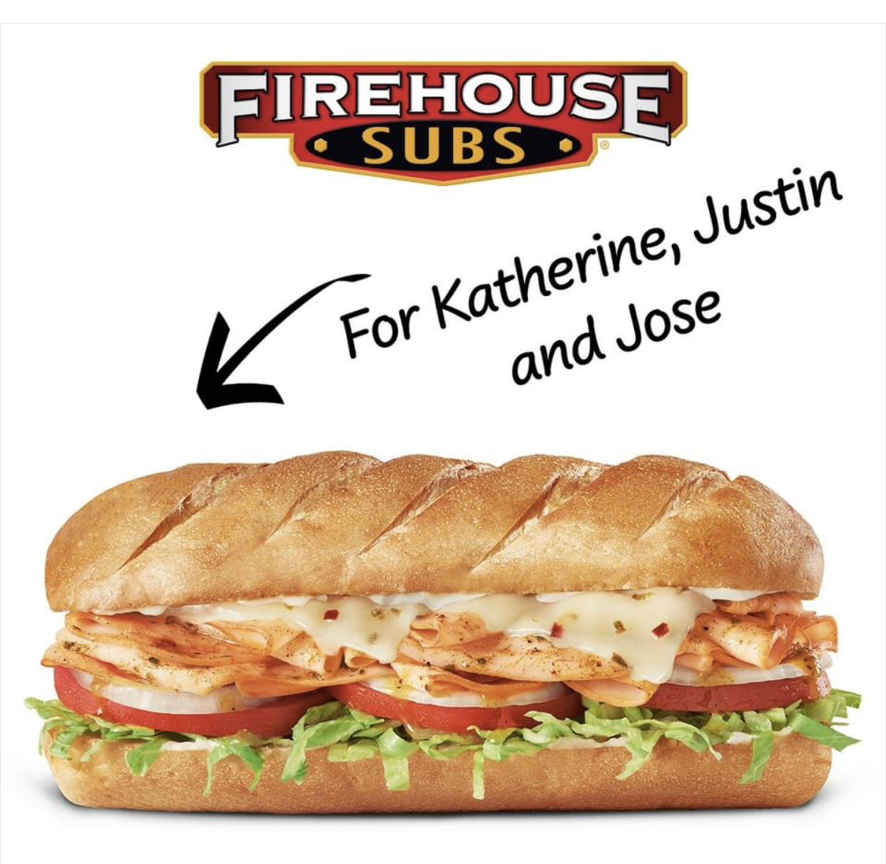 Firehouse Subs Name of the Day FREE sub on Dec 8th