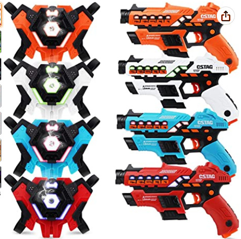 4 Person Laser Tag Game under $23! Arrives by Christmas!