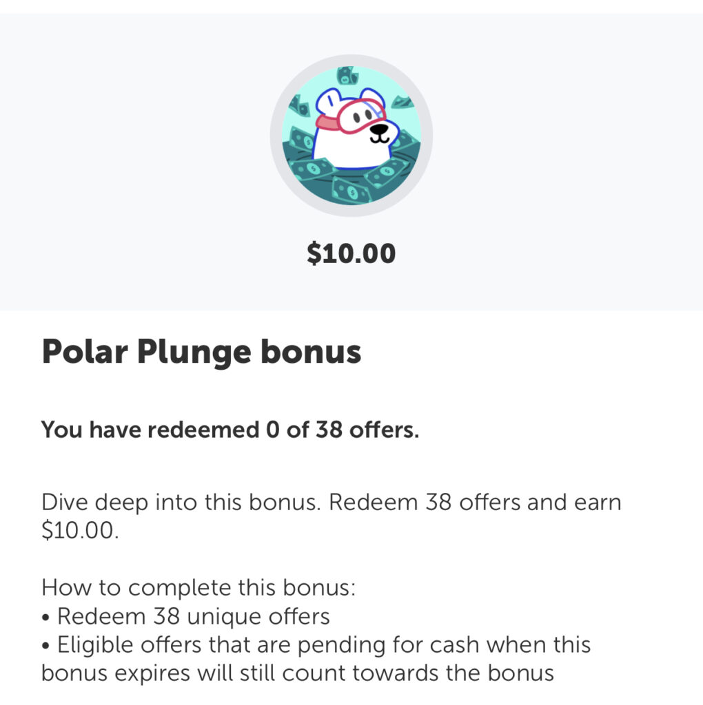 Ibotta: $10 Polar Plunge Bonus Reminder!