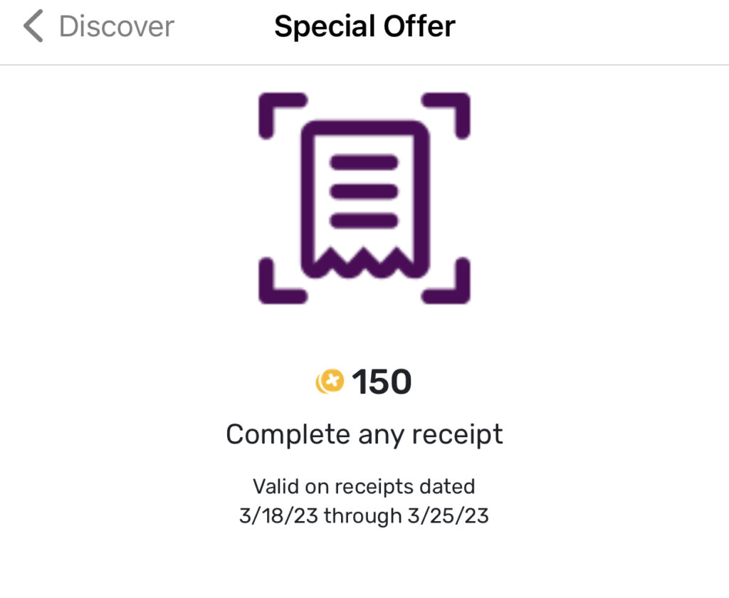 Fetch Rewards: 150 Bonus Points for scanning any receipt