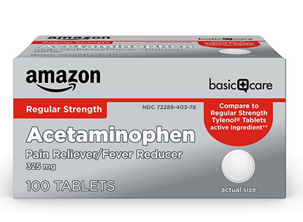 Amazon Pain Relief Acetaminophen – half price!