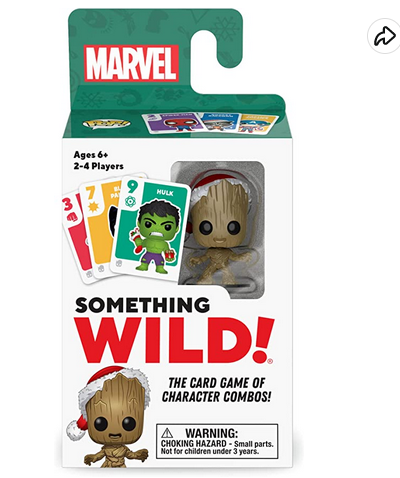 Something Wild! Holiday Card Game with mini Groot Funko Pop under $4!