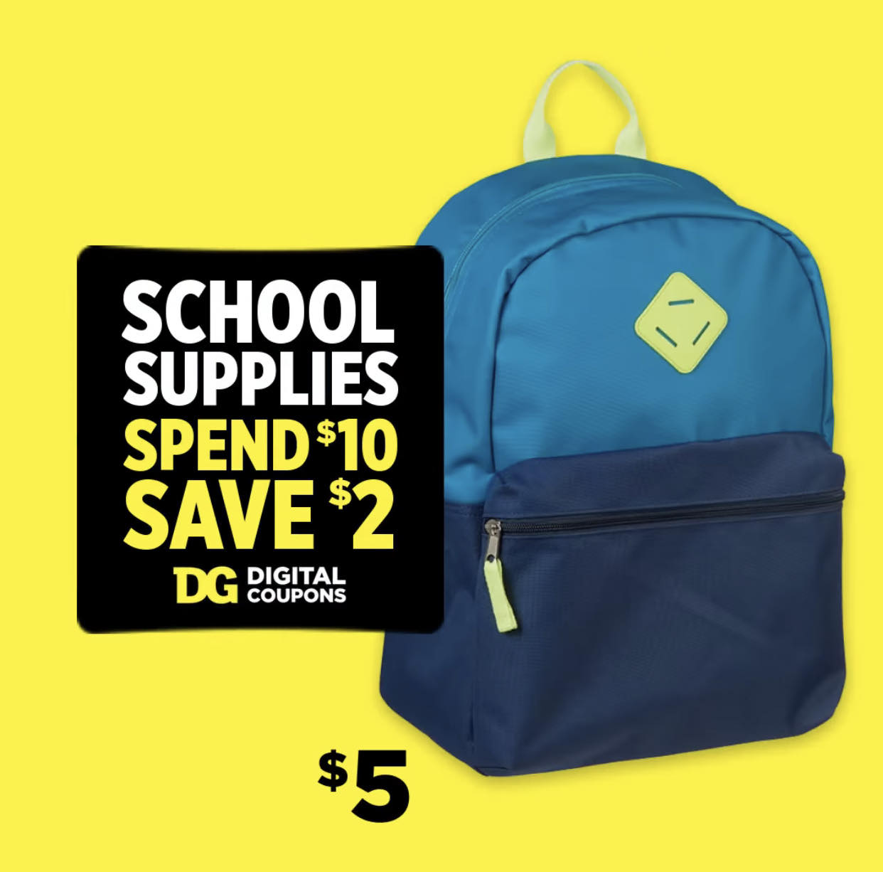 Dollar General 2 off 10 worth of School Supplies!