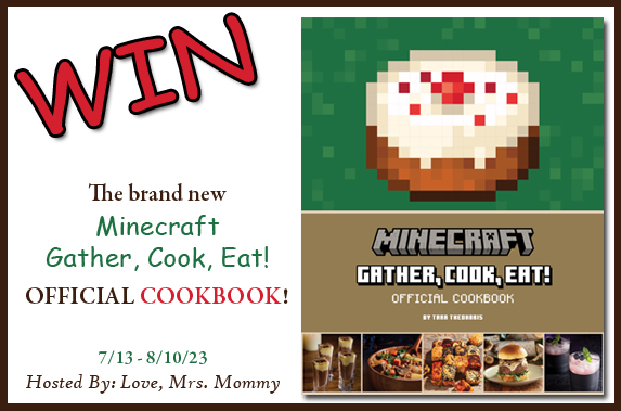 GIVEAWAY!  New MINECRAFT: Gather, Cook, Eat! Cookbook