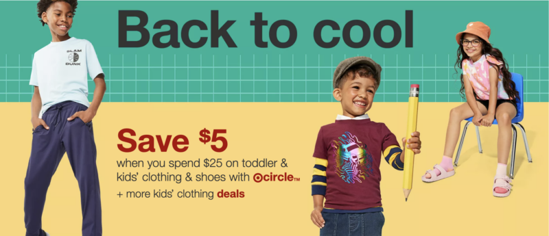 Target: $5 off $25 Toddler & Kids Clothing & Shoes