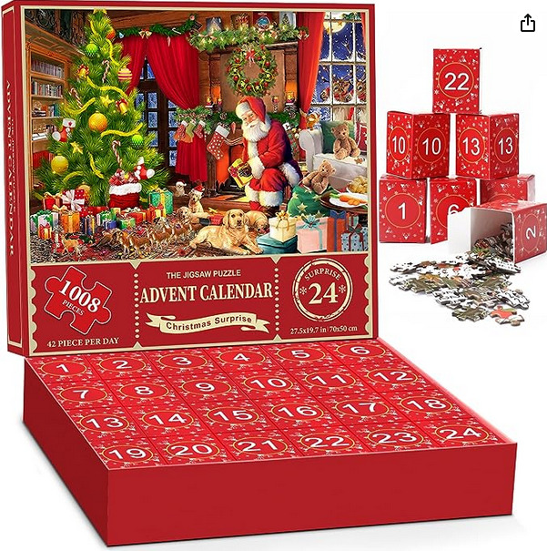 10 Creative Holiday Advent Calender Gifts | Puzzles, Tea, Socks, Games & MORE!