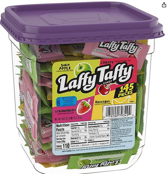 Laffy Taffy Sour Apple, Cherry, Strawberry & Banana Flavors, 145 Pieces under $10!