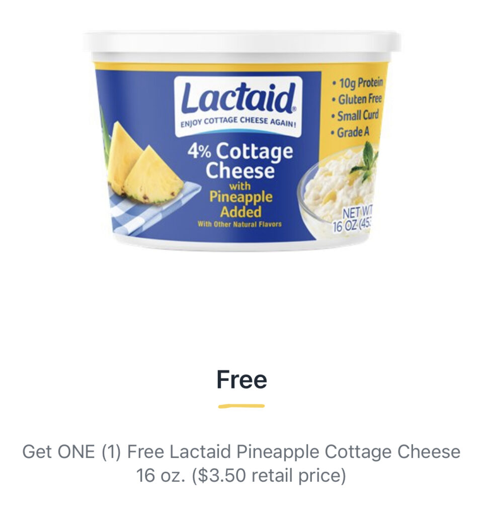 Publix: FREE Lactaid Pineapple Cottage Cheese 16 oz ($3.50 value!)