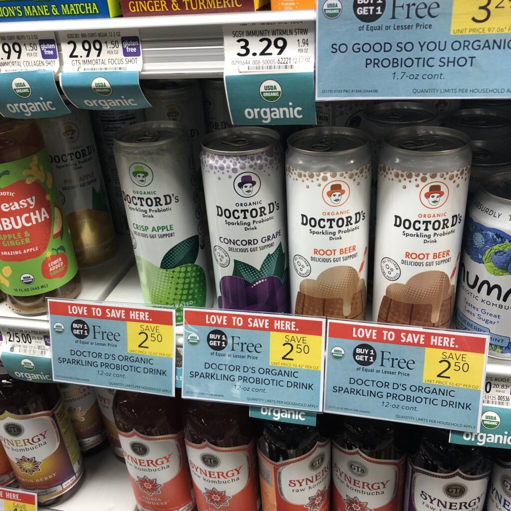 FREE Doctor D’s Sparkling Probiotic Drink at Publix!