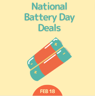 National Battery Day Deals | February 18, 2025