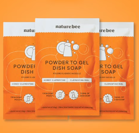 FREE Nature Bee Powder to Gel Dish Soap Sample!
