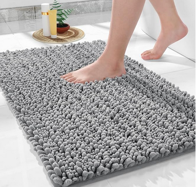 Luxury Chenille Shaggy Bath Rug – under $6!