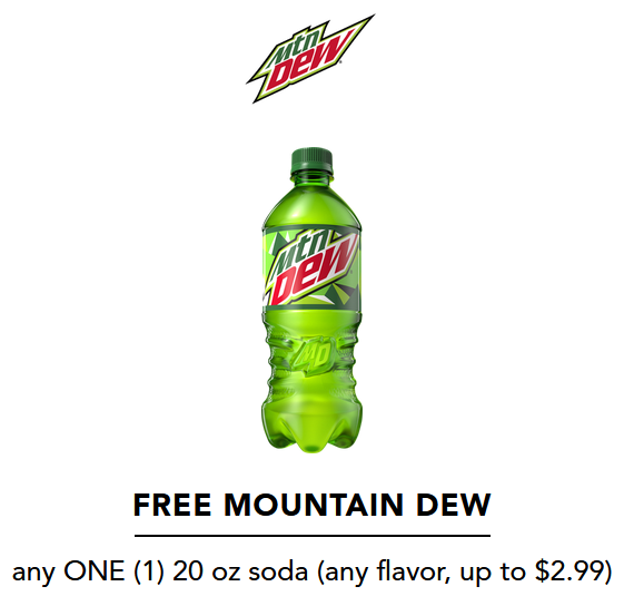 FREE Mountain Dew Coupon!