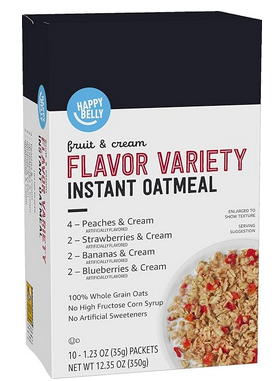 Amazon Happy Belly Instant Oatmeal 10pk under $2!