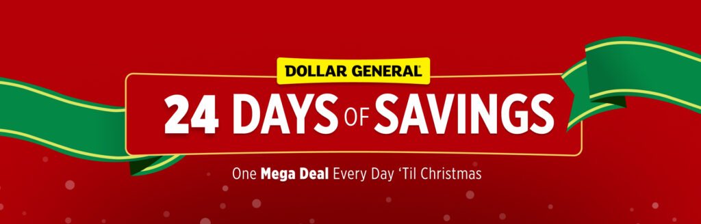 Dollar General 24 Days of Savings: A New Discount Every Day Until Christmas Eve!