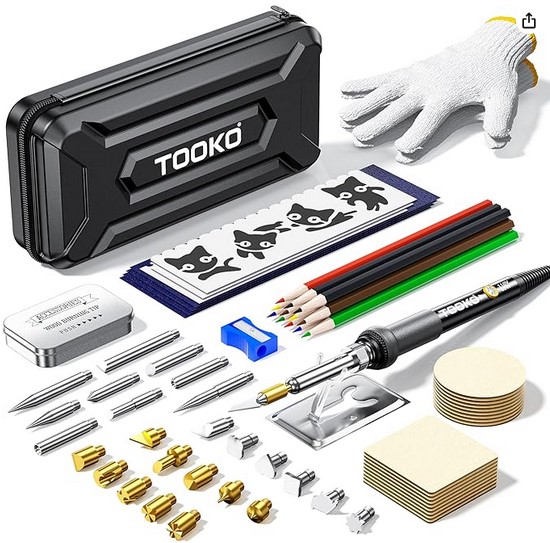 96 Pc Wood Burning Kit for under $20! | Prime Members get it by Christmas!