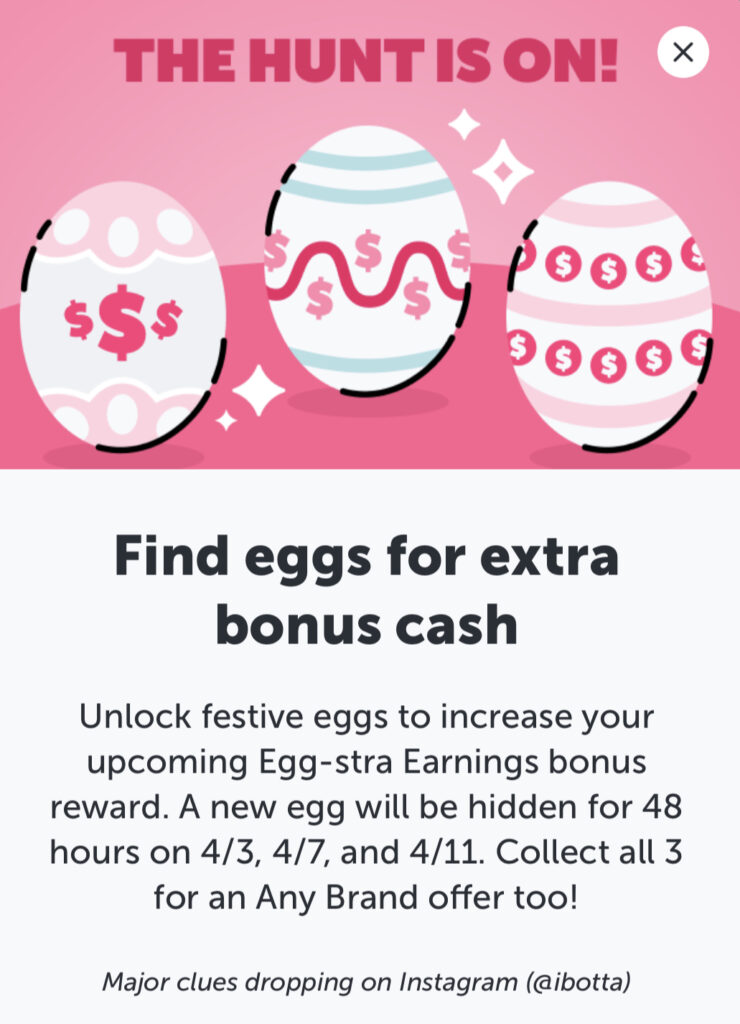 Ibotta Easter Egg Bonus CLUE HUNT 2025