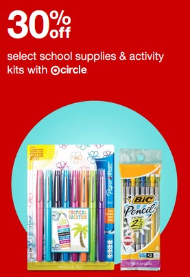 Target Circle Week: Save 30% off School Supplies!