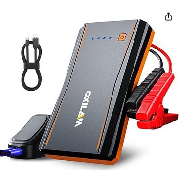 {Prime Member Deal} 12V Jumper Cables with Battery Pack, Power Bank, LED Flashlight – under $30!
