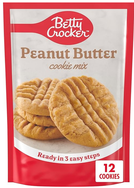 Betty Crocker Peanut Butter Cookie Mix under $1.50!