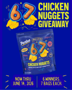 The “6-7” Chicken Nugget Giveaway from Perdue