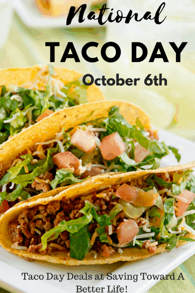 National Taco Day 2026 Deals | Taco TUESDAY, October 6, 2026