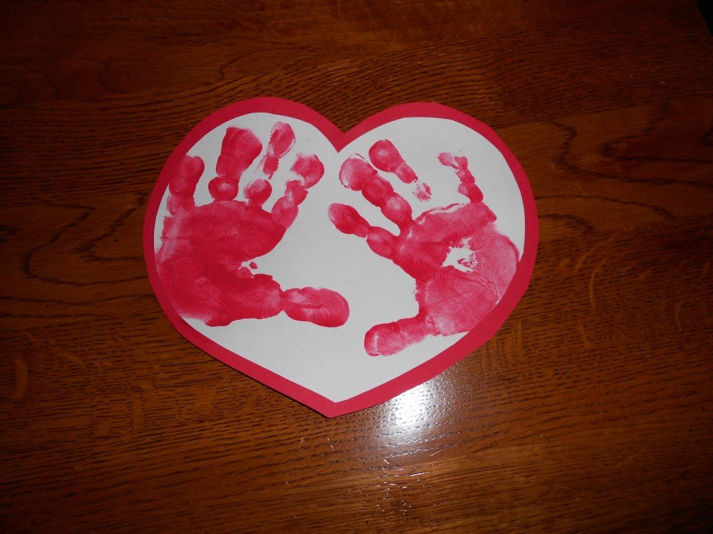 Simple Valentine Keepsake Handprint Craft