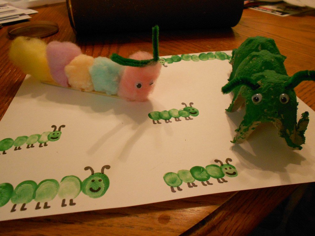 Preschool Project: Caterpillar Craft