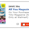 HOT COUPON!  50c off All You Magazine!