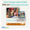 Mixbook: 30% off Cards and Photo Books for Dad