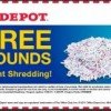 Office Depot offering 5 FREE pounds of document shredding!
