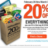 Office Max – 20% off everything you can fit in the bag sale!